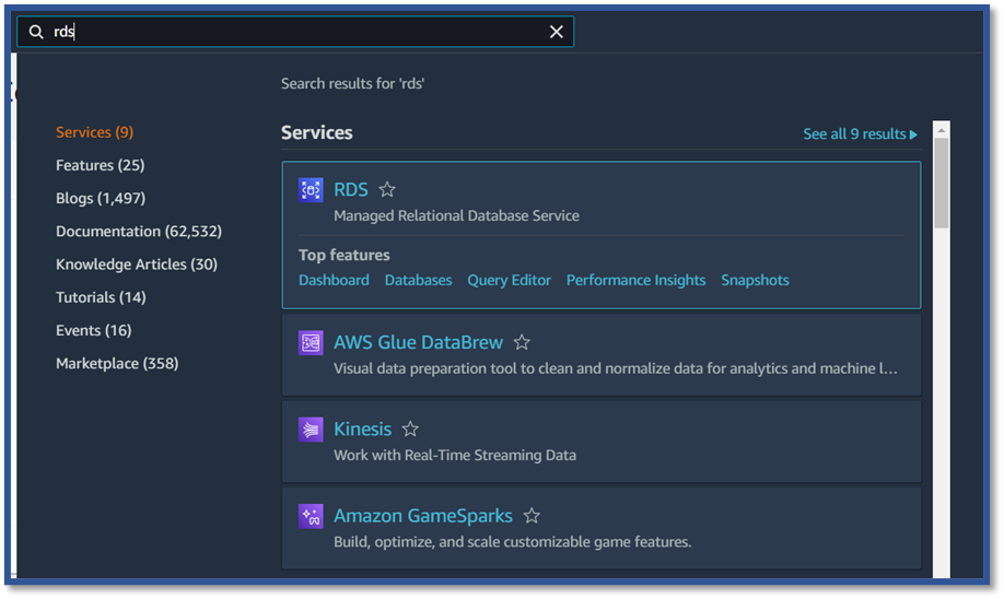 AWS - Database connection 5