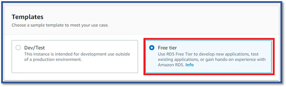 AWS - Database connection 8-1