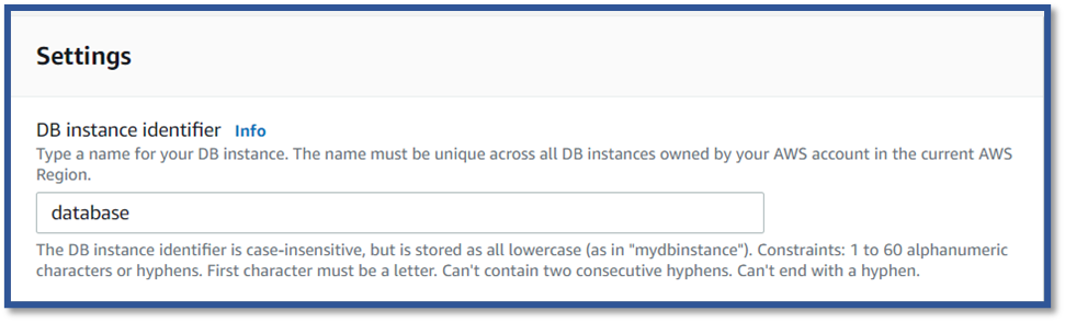 AWS - Database connection 8-2