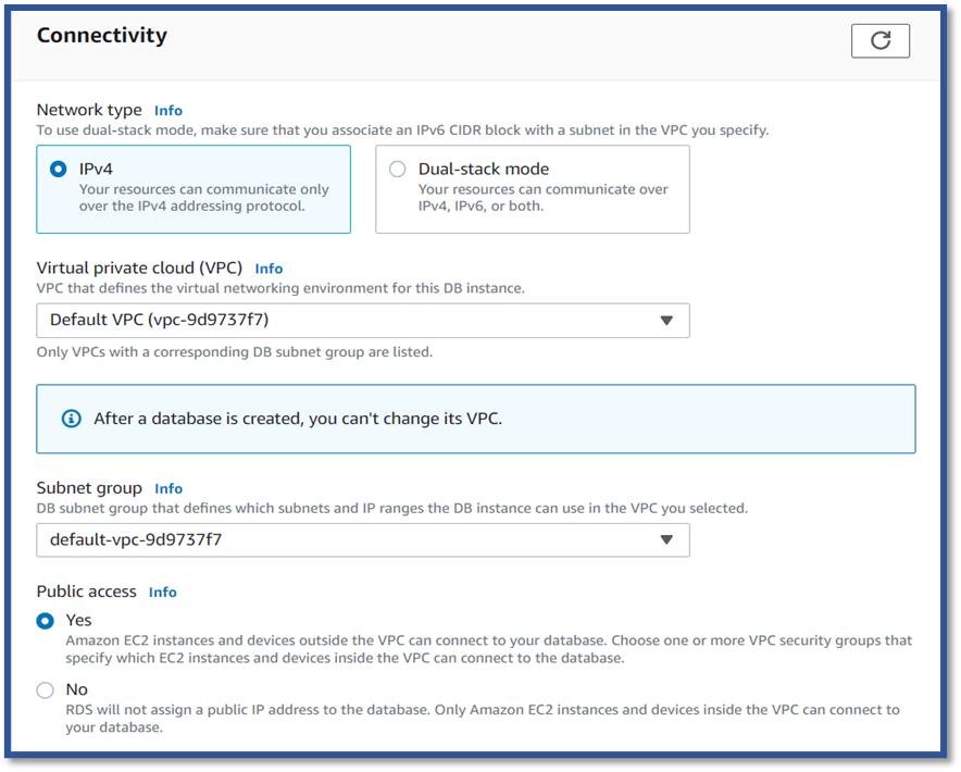AWS - Database connection 11