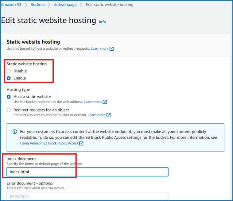 AWS-S3-webpage 14