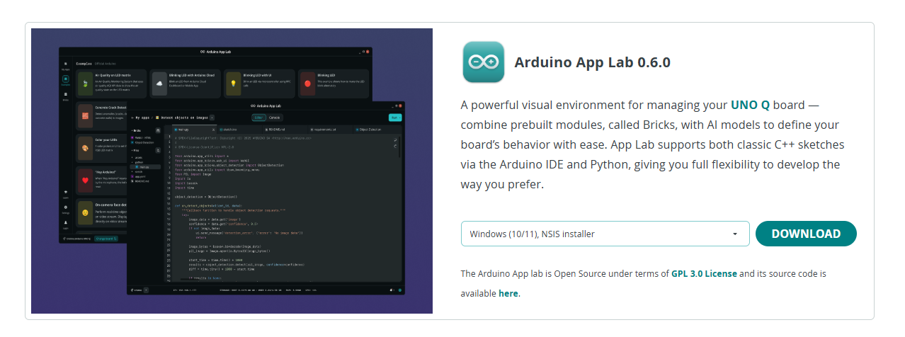 App Lab install page